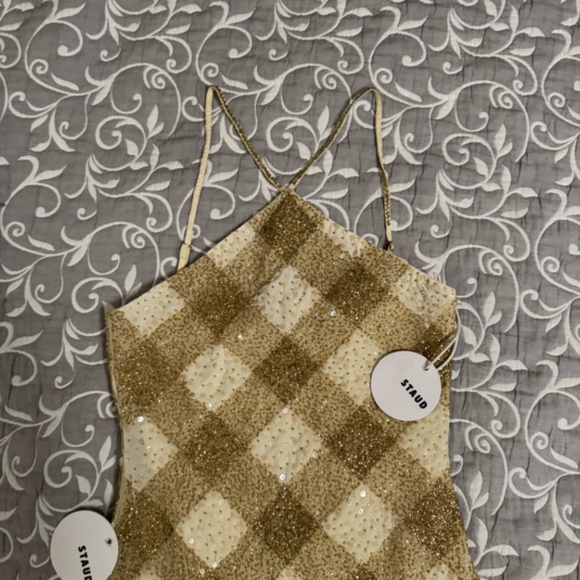 STAUD CUBISM DRESS GOLDEN HOUR - Picture 6 of 6